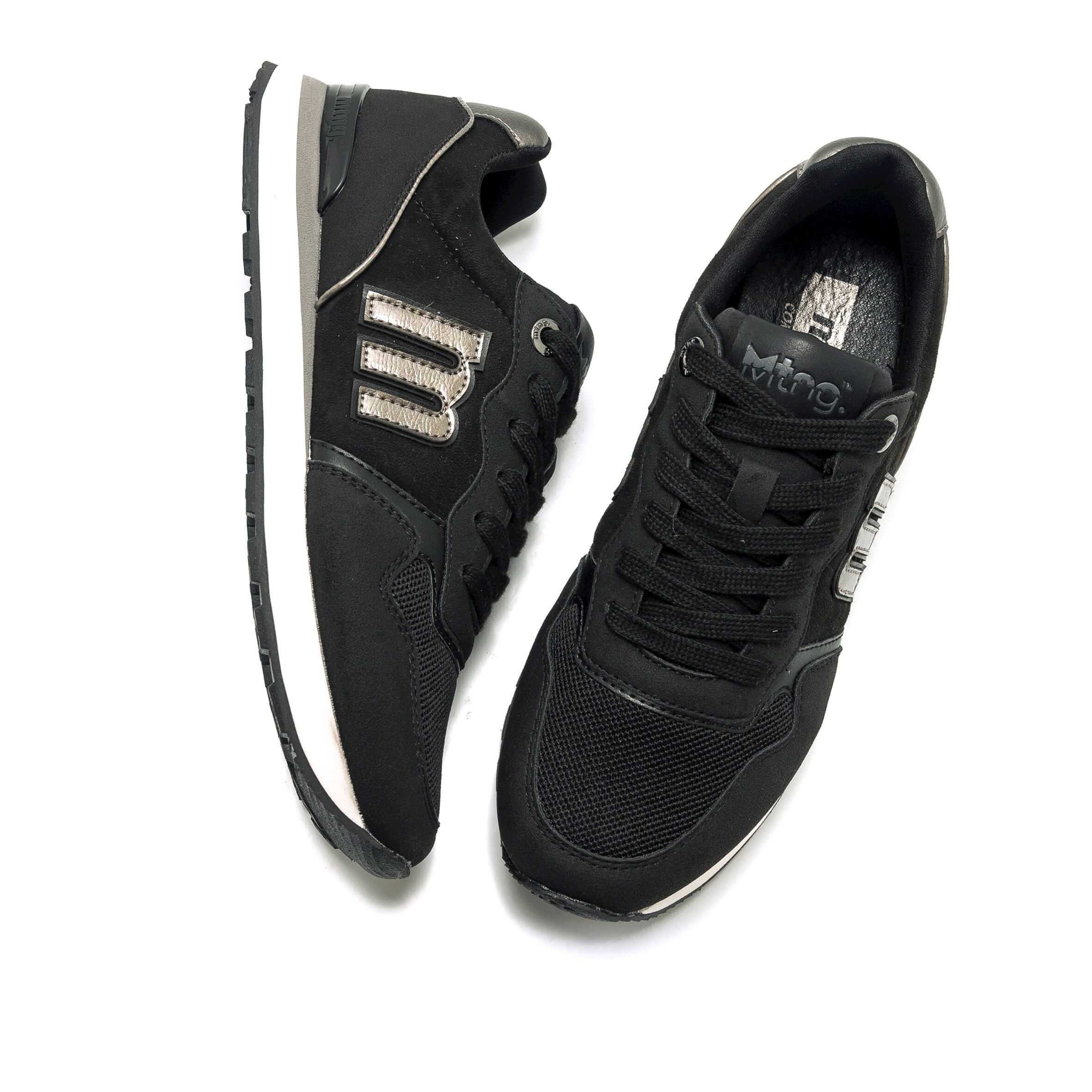 Zapatillas mustang 2025 plateadas